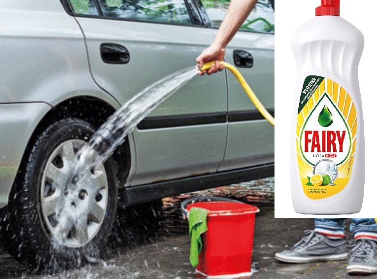 Fairy ile araba yıkanır mı