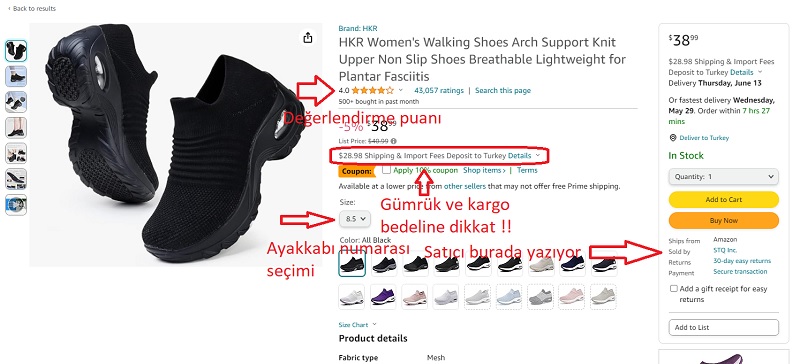 Amazon Skechers orjinal mi