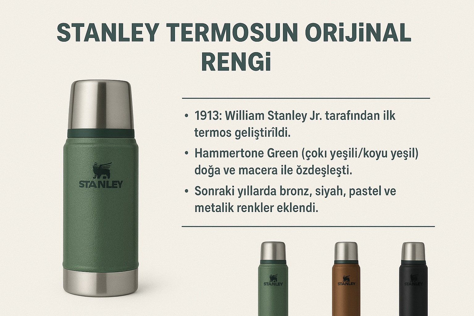 Stanley'in orijinal rengi nedir