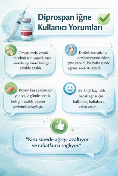 Diprospan iğne kullanıcı yorumları