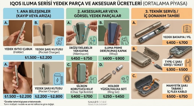 iqos iluma yedek parça ücretleri