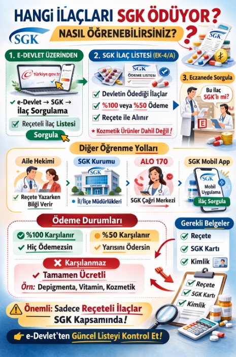 SGK hangi ilaçları ödüyor